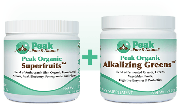 Peak Organic Superfruits™ and Peak Organic Alkalizing Greens™ bundle