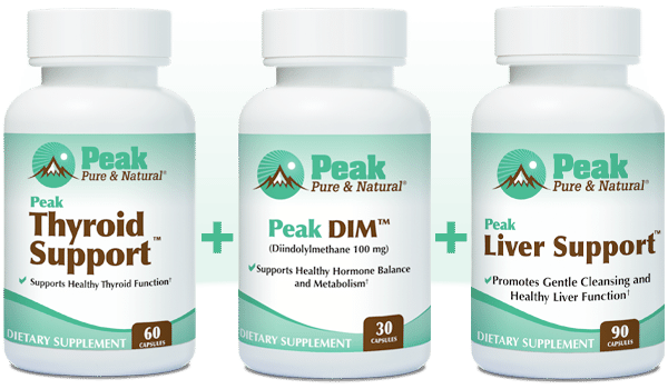Peak Thyroid Support&trade; with Peak DIM&trade; and Peak Liver Support&trade;