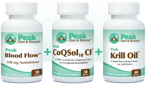 Peak Blood Flow™ with Peak CoQSol10 CF™ and Peak Krill Oil™