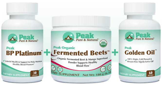 Peak BP Platinum™ with Peak Organic Fermented Beets™ and Peak Golden Oil™