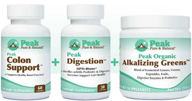 Peak Colon Support™ with Peak Digestion™ and Peak Organic Alkalizing Greens™