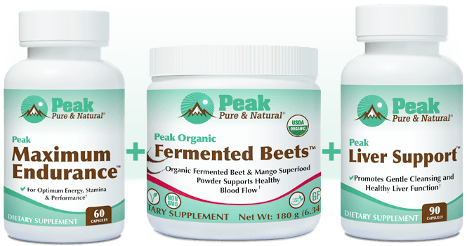 Peak Maximum Endurance™ with Peak Organic Fermented Beets™ and Peak Liver Support™