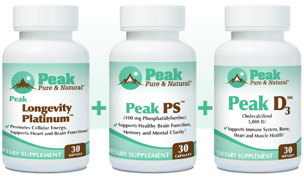 Peak Longevity Platinum™ with Peak PS™ and Peak D3™