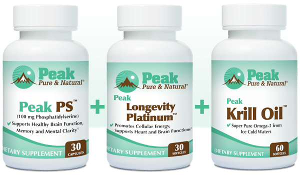 Peak PS™ with Longevity Platinum™ and Peak Krill Oil™