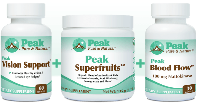 Peak Vision Support™ with Peak Superfruits™ and Peak Blood Flow™
