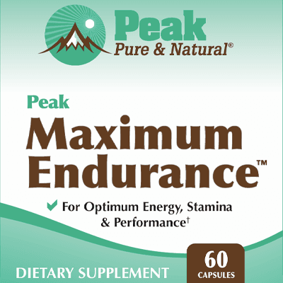Peak Maximum Endurance™ ✔ For Optimum Energy, Stamina & Performance† DIETARY SUPPLEMENT 60 Capsules