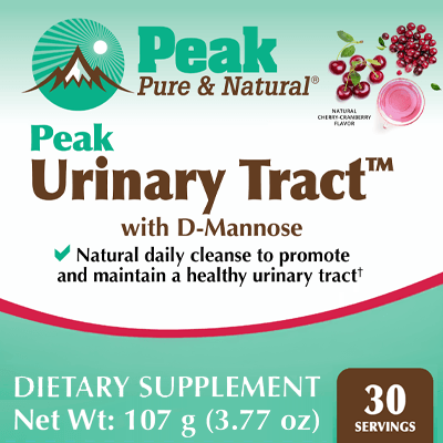 Peak
Urinary Tract™ DIETARY SUPPLEMENT Net Wt: 107 g (3.77 oz), 30 Servings