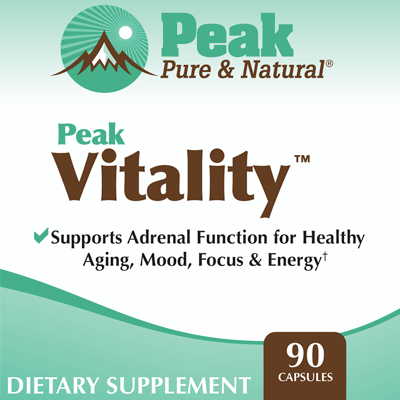 Peak Vitality ™ ✔ Supports Adrenal Function for Healthy Aging, Mood, Focus & Energy† DIETARY SUPPLEMENT 90 Capsules
