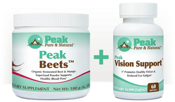 Peak Beets™ pairs well with Peak Vision Support™