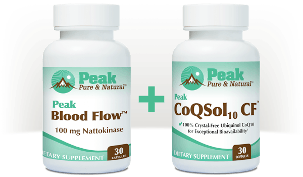 Peak Blood Flow™ pairs well with Peak CoQSol10 CF™