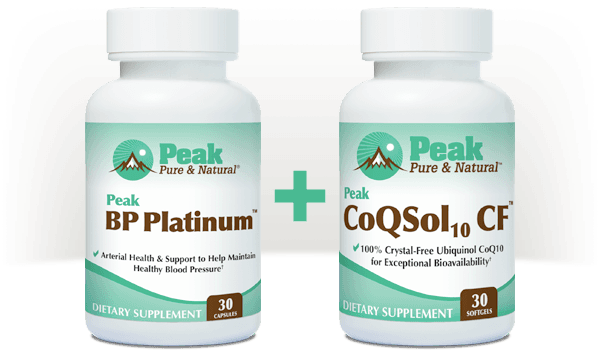 Peak BP Platinum™ pairs well with Peak CoQSol10 CF™