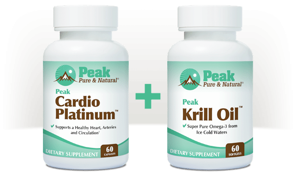 Peak Cardio Platinum™ pairs well with Peak Krill Oil™