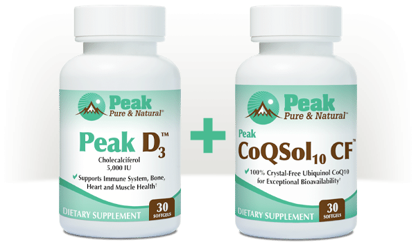 Peak D3™ pairs well with Peak CoQSol10 CF™