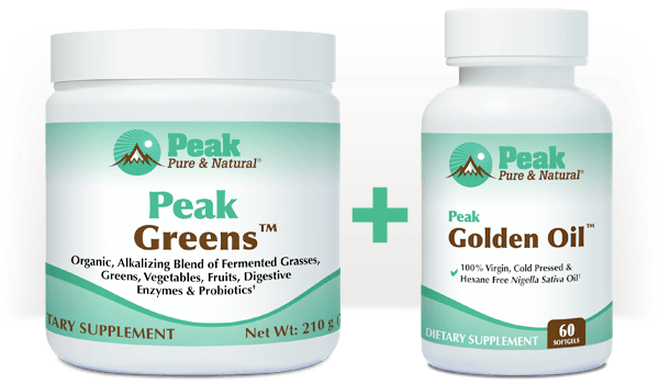 Peak Greens™ pairs well with Peak Golden Oil™