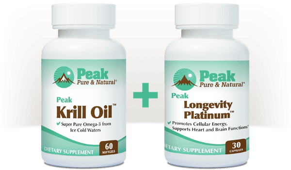 Peak Krill Oil™ pairs well with Peak Longevity Platinum™