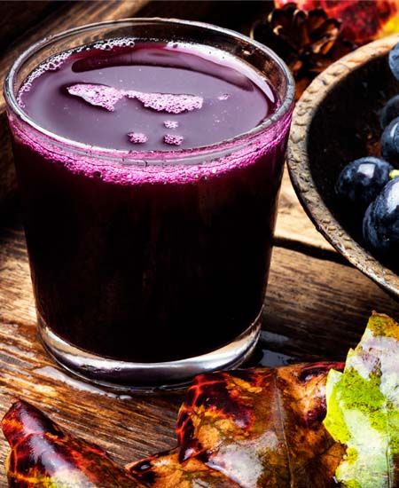 Peak purple powder drink