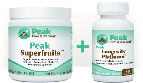 Peak Superfruits™ pairs well with Peak Longevity Platinum™
